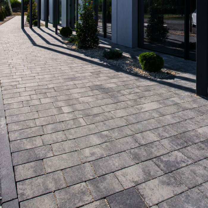 Тротуарна плитка Романо, колір Карбон, 6 см