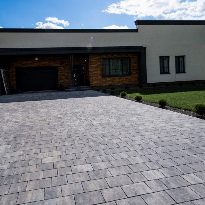 Тротуарна плитка Романо, колір Карбон, 6 см