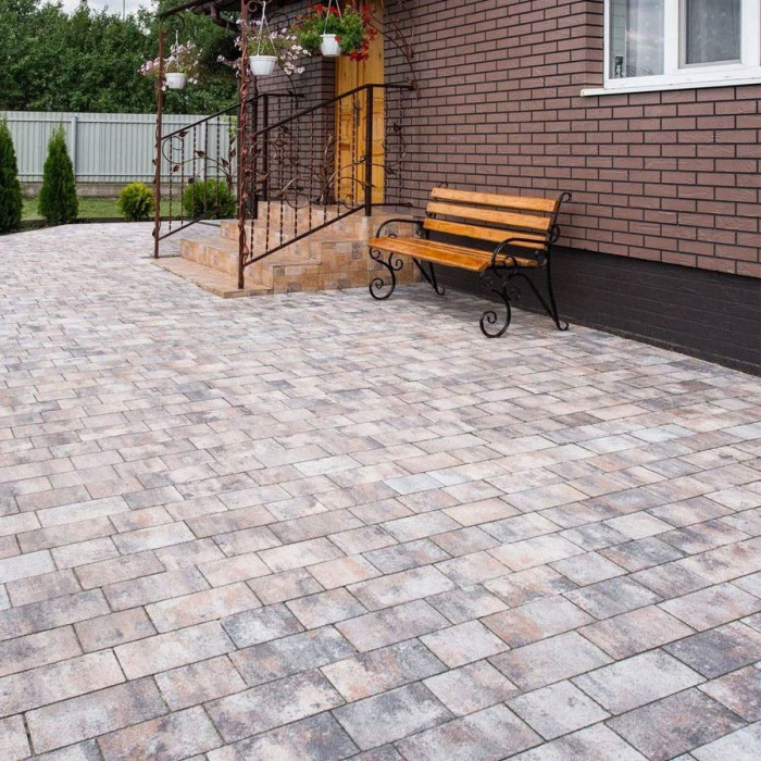 Тротуарна плитка Романо, колір Сепія, 6 см