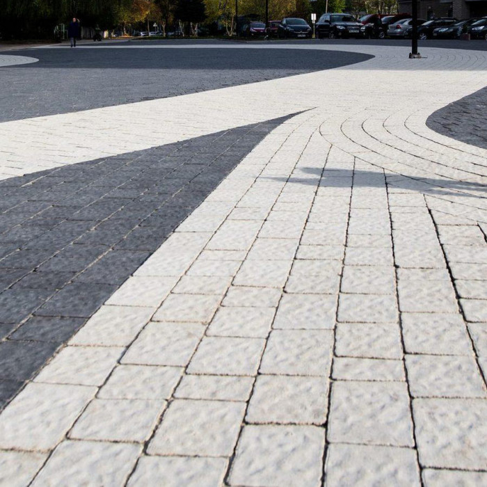 Тротуарна плитка Римський камінь, колір Чорний, 6 см