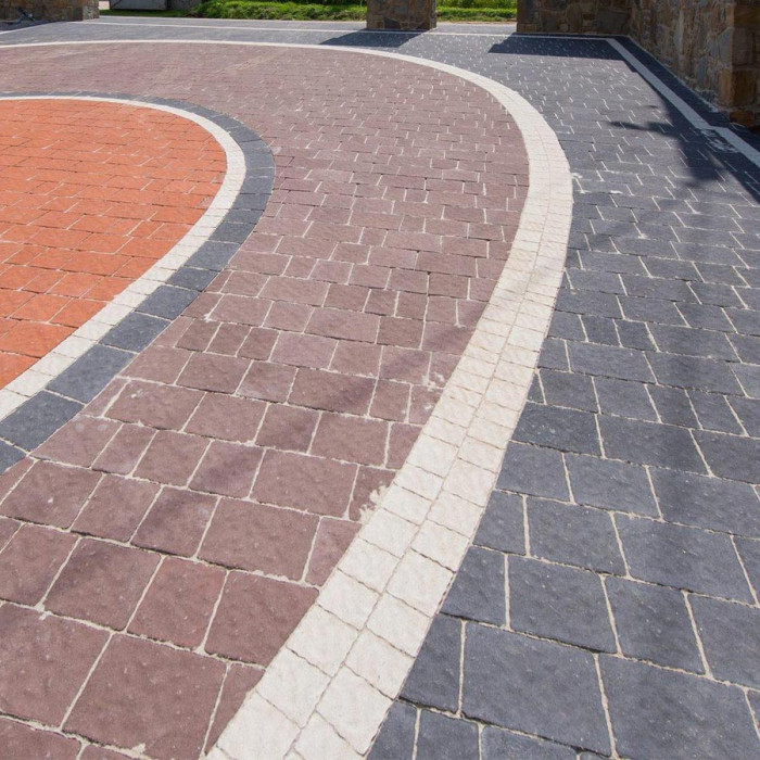 Тротуарна плитка Римський камінь, колір Коричневий, 6 см