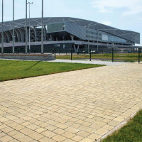 Бруківка Римський камінь, колір Гірчичний, 6 см