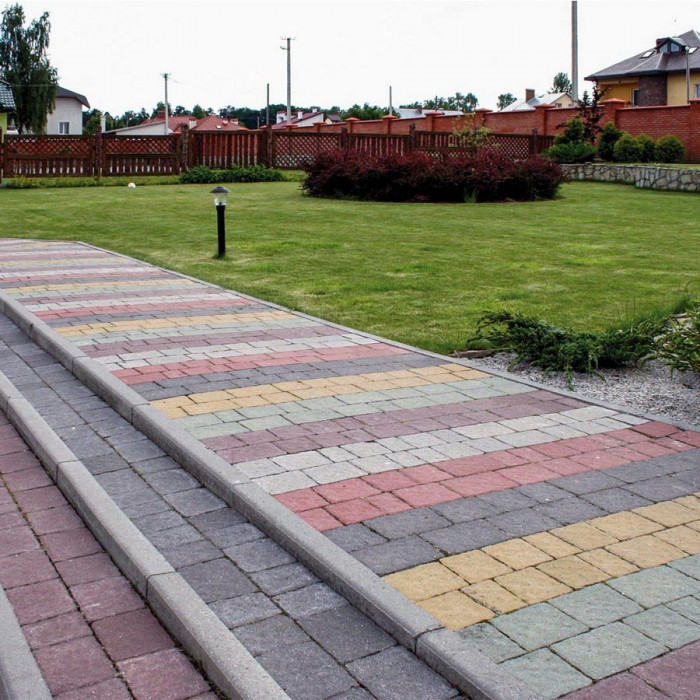 Тротуарна плитка Римський камінь, колір Коричневий, 6 см