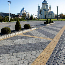 Бруківка Римський камінь, колір Сірий, 6 см