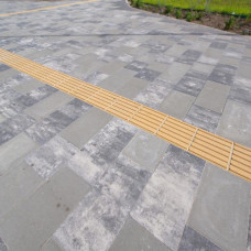 Бруківка Квадрат тактильний А, колір Жовтий, 6 см