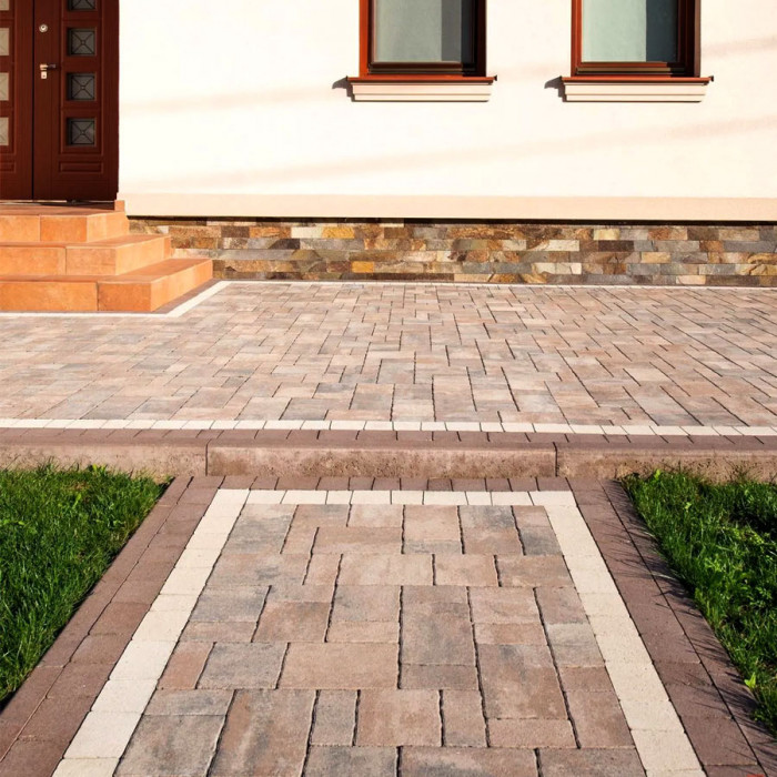 Тротуарна плитка Теано, колір Ферум, 6 см