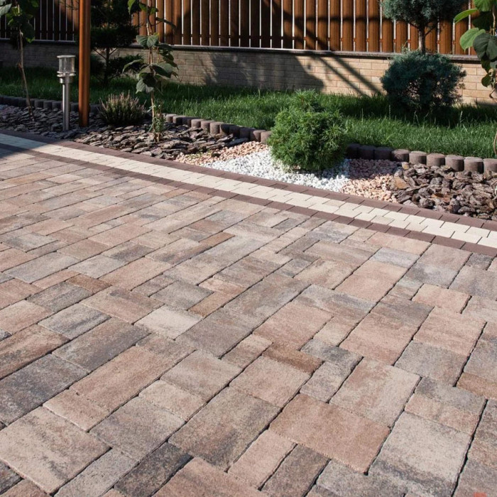 Тротуарна плитка Теано, колір Ферум, 6 см