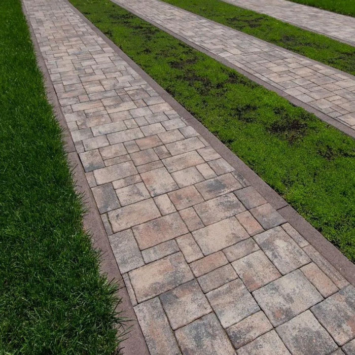 Тротуарна плитка Теано, колір Сепія, 6 см