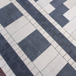 Бруківка Торні чорного та білого кольору