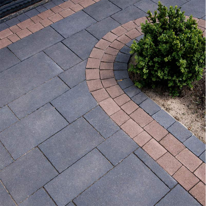 Тротуарна плитка Торні, колір Коричневий, 6 см