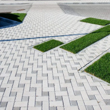 Бруківка Цегла, колір Сірий, 6 см