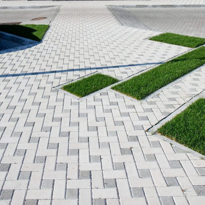 Тротуарна плитка Цегла, колір Чорний, 4,5 см