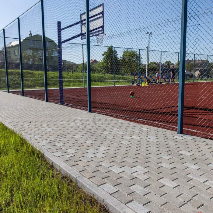 Тротуарна плитка Цегла, колір Сірий, 6 см