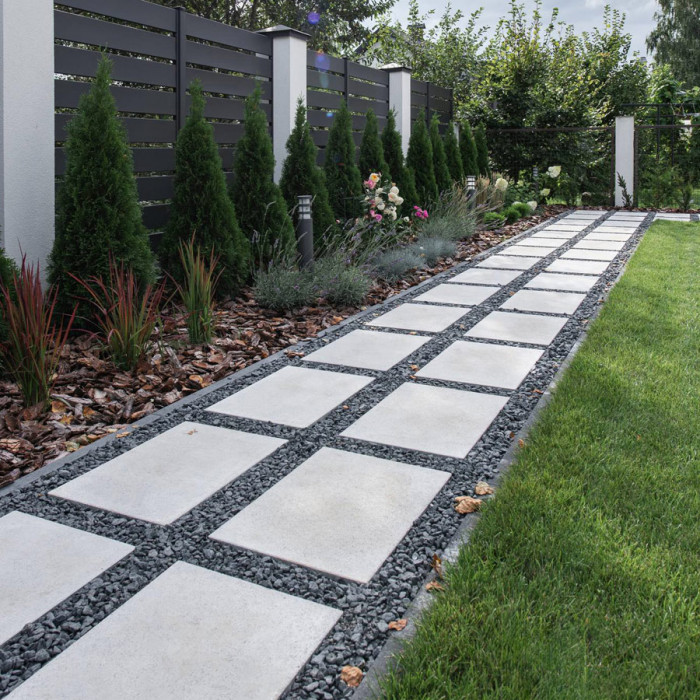 Тротуарна плитка Вектор, колір Білий, 6 см