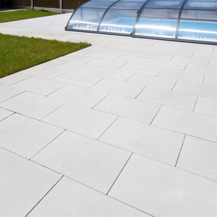 Тротуарна плитка Вектор, колір Білий, 6 см