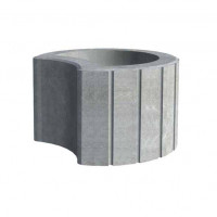 Квітник бетонний, колір Сірий