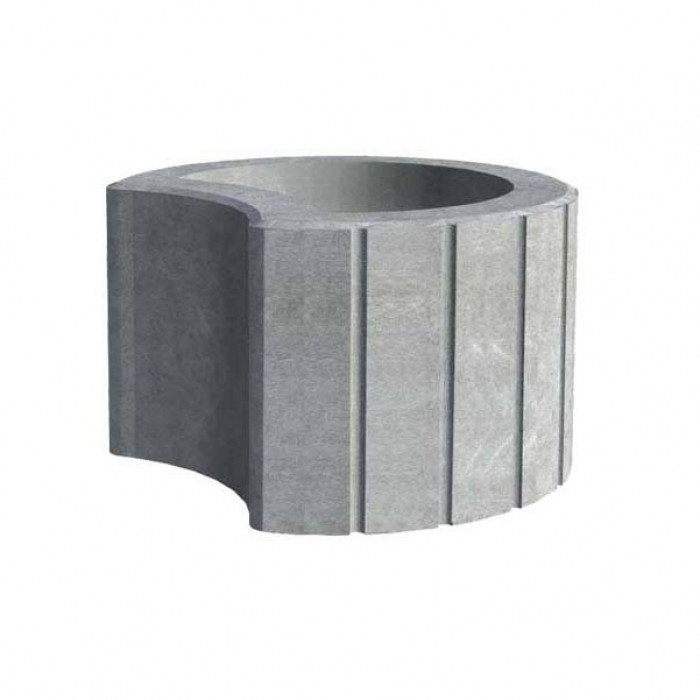 Квітник бетонний, колір Сірий