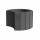 Квітник бетонний, колір Чорний