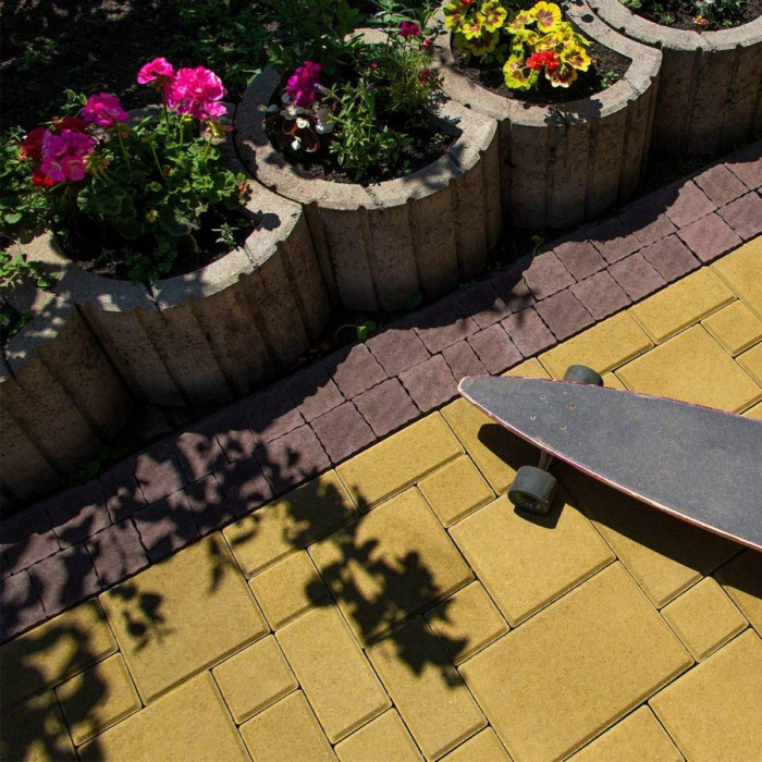 Квітник бетонний, колір Сірий